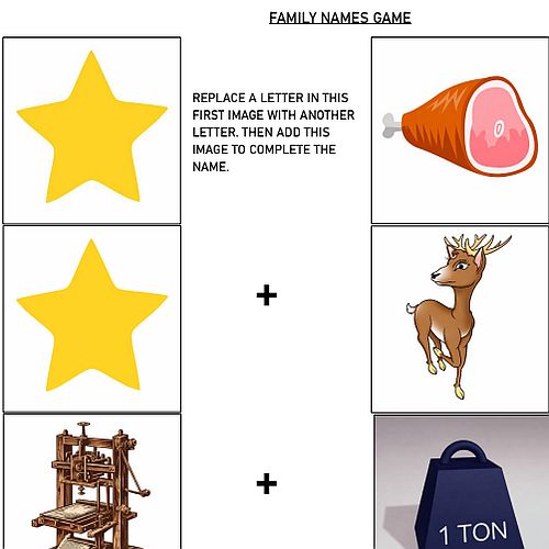Family Names rebus puzzle thumbnail